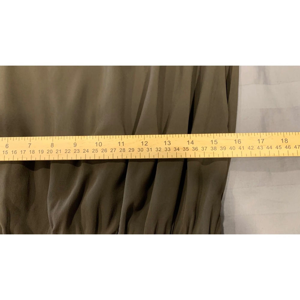 Banana Republic Stretch-Crepe Drop-Waist Maxi Dress Double Chocolate S $260 - Picture 13 of 16